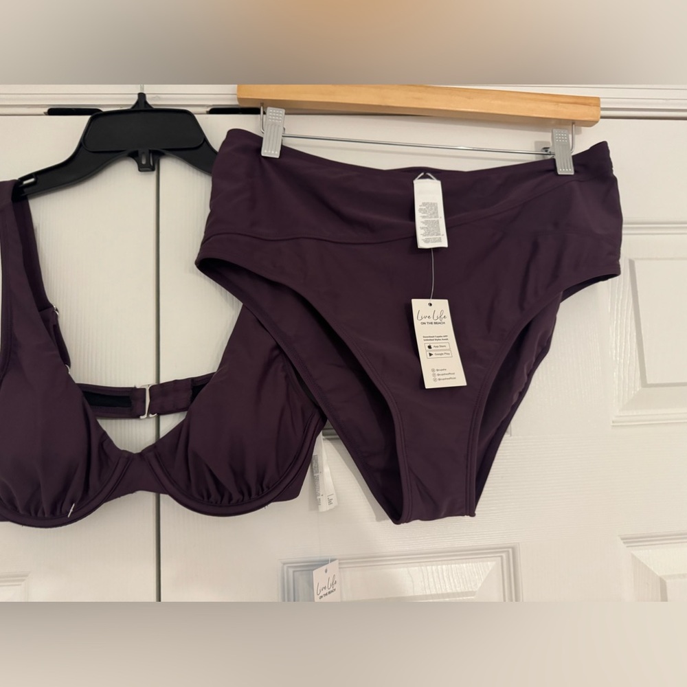 NWTS Cupshe purple bikini sz large
